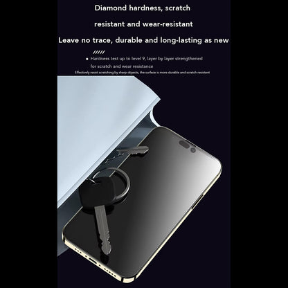 Anank Anti-Fingerprint Screen Protector voor Apple iPhone 14 Pro Max, Gehard Glas, Volledige Lijm, 2.5D, Zwart