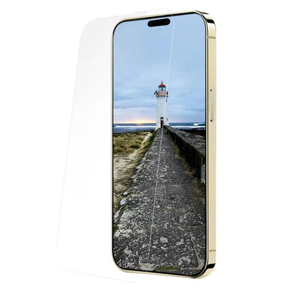 Anank schermbeschermfolie voor Apple iPhone 15 Pro Max, gehard glas, volledige lijm, 3D, set van 10 stuks