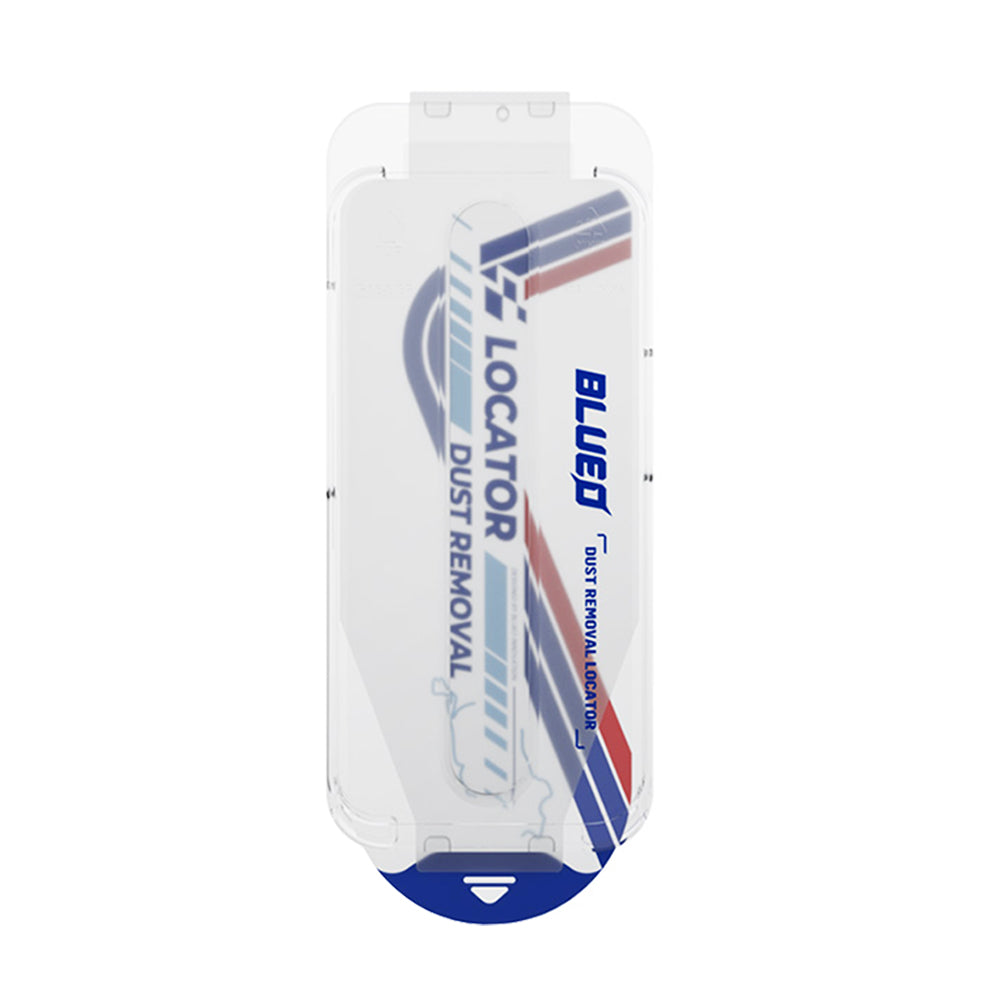 Blueo Anti-Dust HD Applicator Pro schermbeschermfolie voor Apple iPhone 16 Pro, gehard glas, volledige lijm, zwart