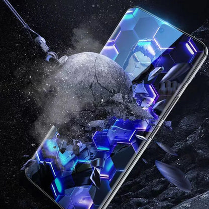 Blueo Anti-Dust HD schermbeschermfolie voor Apple iPhone 11 Pro Max / XS Max, gehard glas, volledige lijm, zwart
