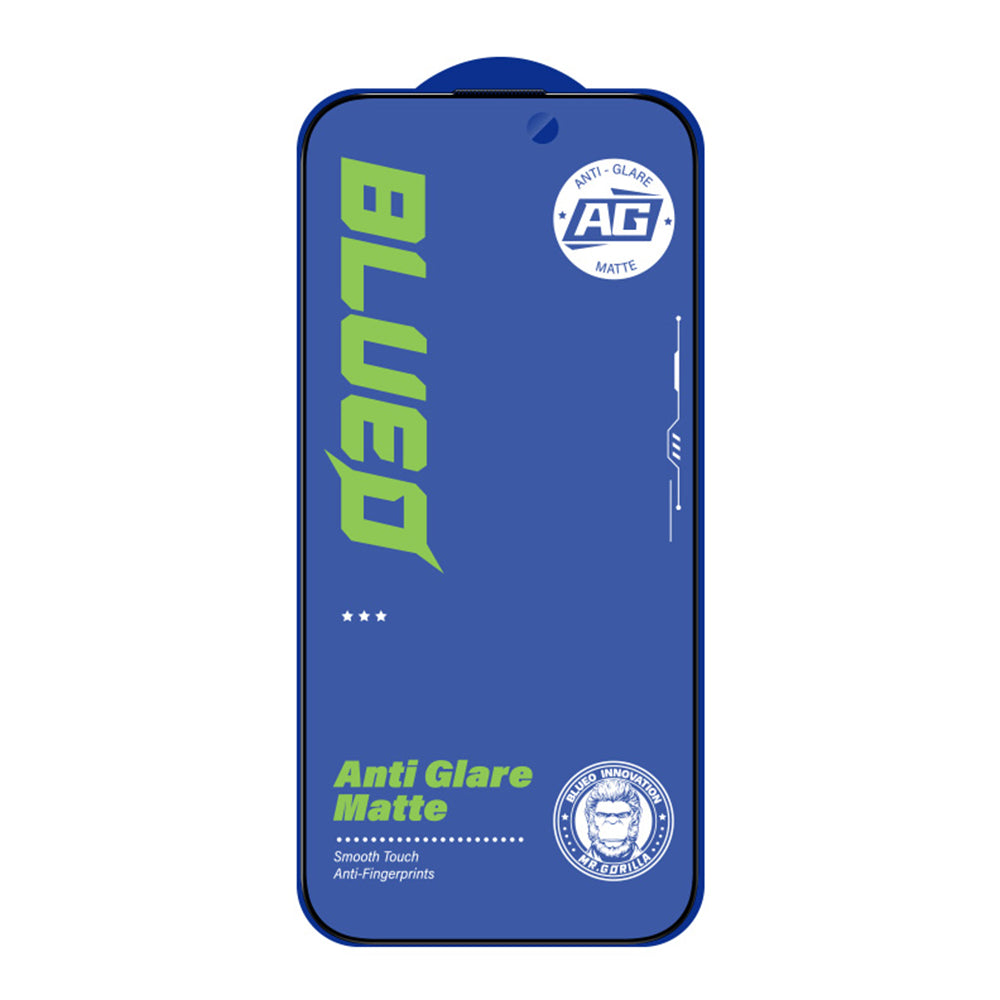 Blueo Anti-Glare schermbeschermfolie voor Apple iPhone 11 Pro / XS / X, gehard glas, volledige lijm, zwart