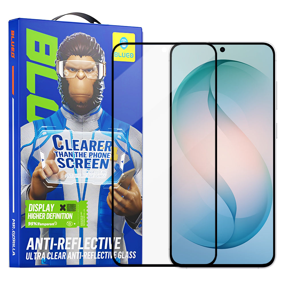 Beschermfolie Blueo Anti-Reflective HD voor Samsung Galaxy S26 Plus S947, Gehard Glas, Volledige Lijm, Zwart