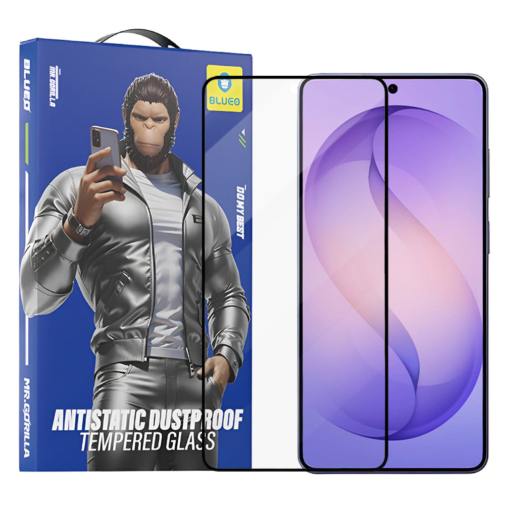 Beschermfolie Blueo Anti-Static HD voor Samsung Galaxy S26 Ultra S948, Gehard Glas, Volledige Lijm, Zwart