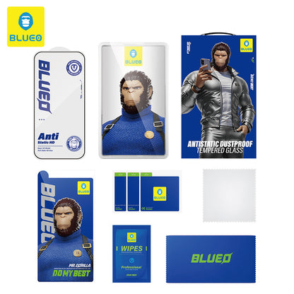 Beschermfolie Blueo Anti-Static HD voor Samsung Galaxy S26 Ultra S948, Gehard Glas, Volledige Lijm, Zwart