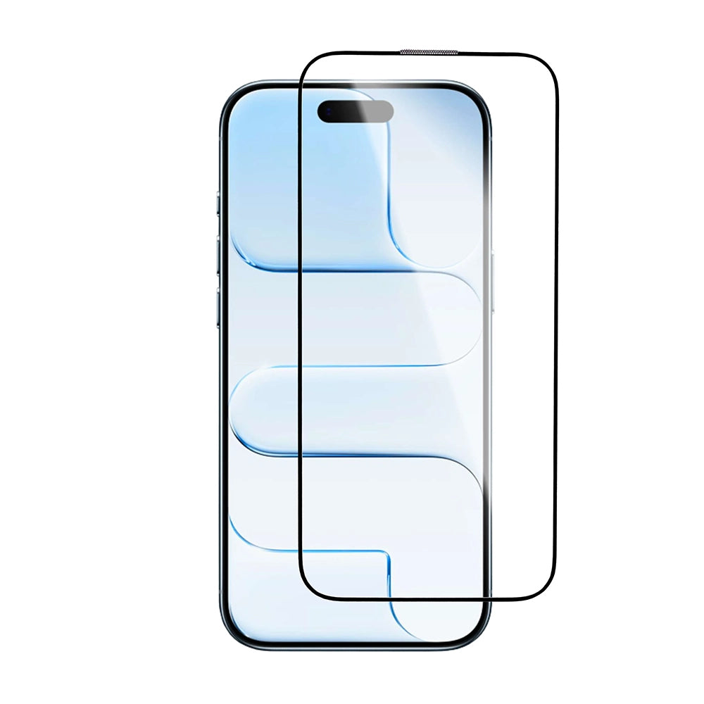 Beschermfolie Blueo Crystal Anti-Scratch Applicator voor Apple iPhone 17 Air, Gehard Glas, Volledige Lijm, Zwart