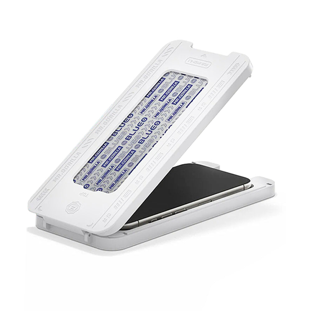 Beschermfolie Blueo Crystal Anti-Scratch Applicator voor Apple iPhone 17 Air, Gehard Glas, Volledige Lijm, Zwart