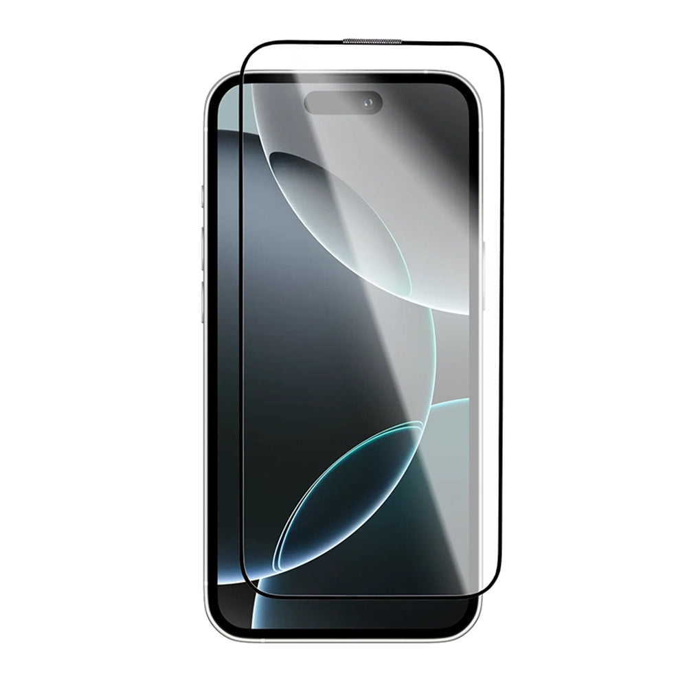 Blueo Crystal Anti-Kras Screen Protector voor Apple iPhone 16 Plus / 15 Plus, Gehard Glas, Volledige Lijm, Zwart