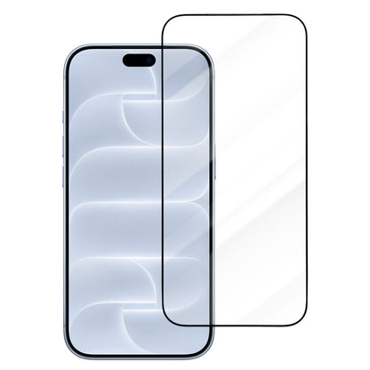 Blueo Drop Resistant-schermbeschermer voor Apple iPhone 18 Pro / 17 Pro / 17 / 16 Pro, gehard glas, volledige kleeflaag, zwart