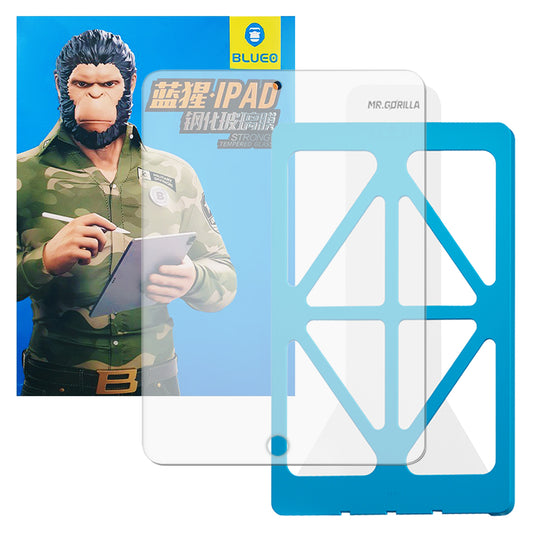 Blueo HD Applicator Pro schermbeschermfolie voor Apple iPad 10.2 (2021) / 10.2 (2020) / 10.2 (2019), gehard glas, volledige lijm