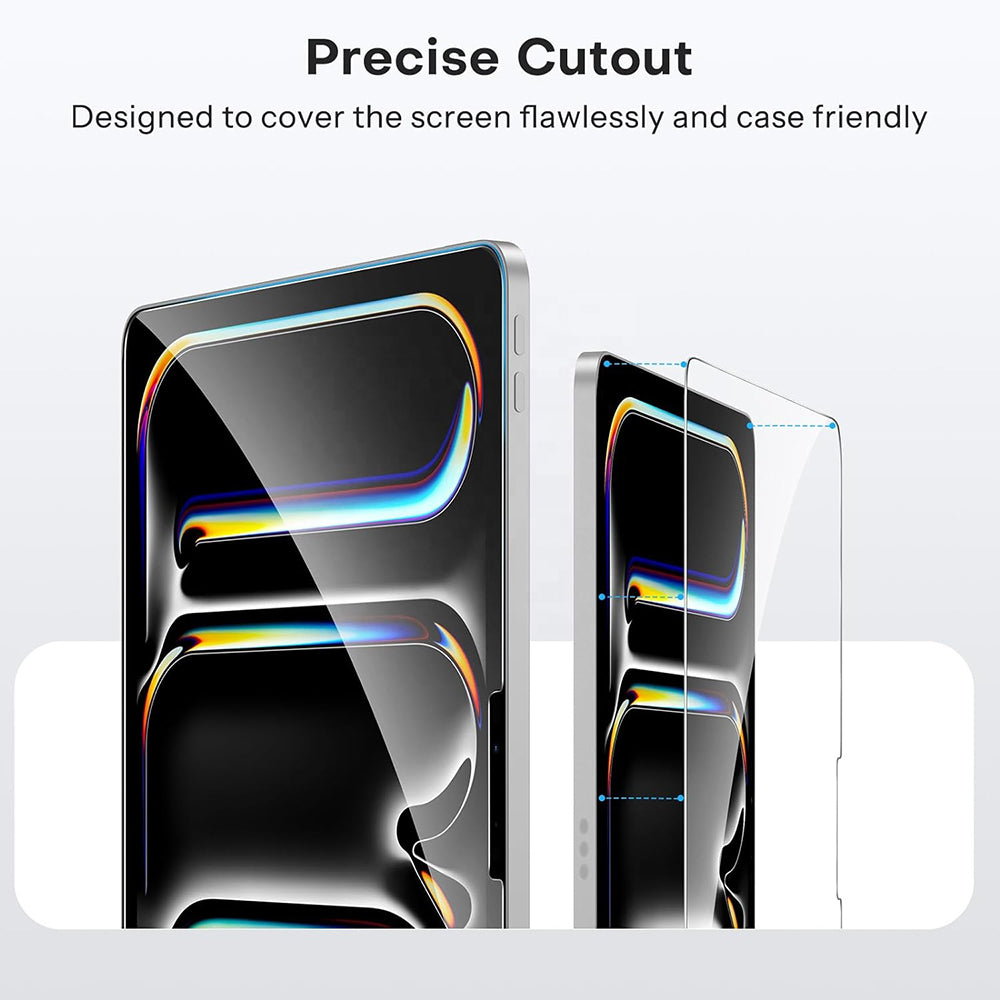 Blueo HD schermbeschermfolie voor Apple iPad Air 11 (2024), gehard glas, volledige lijm