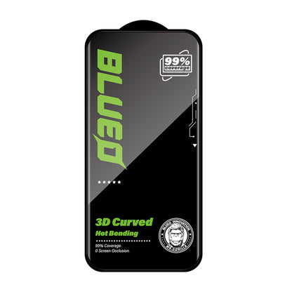 Blueo HD schermbeschermfolie voor Apple iPhone 16 Pro Max, gehard glas, full glue, 3D, zwart