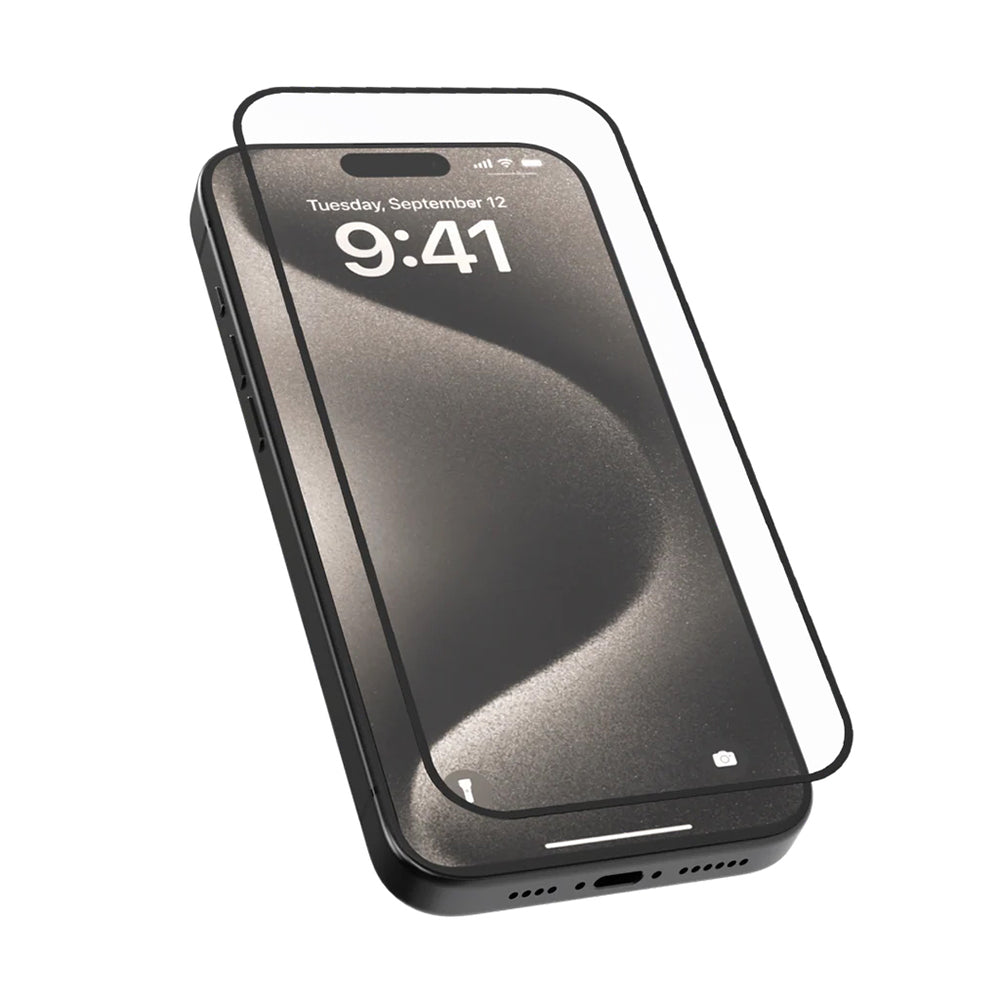 Blueo HD schermbeschermfolie voor Apple iPhone 17 Pro / 17 / 16 Pro, gehard glas, volledige lijm, 2.5D, set van 5 stuks, zwart