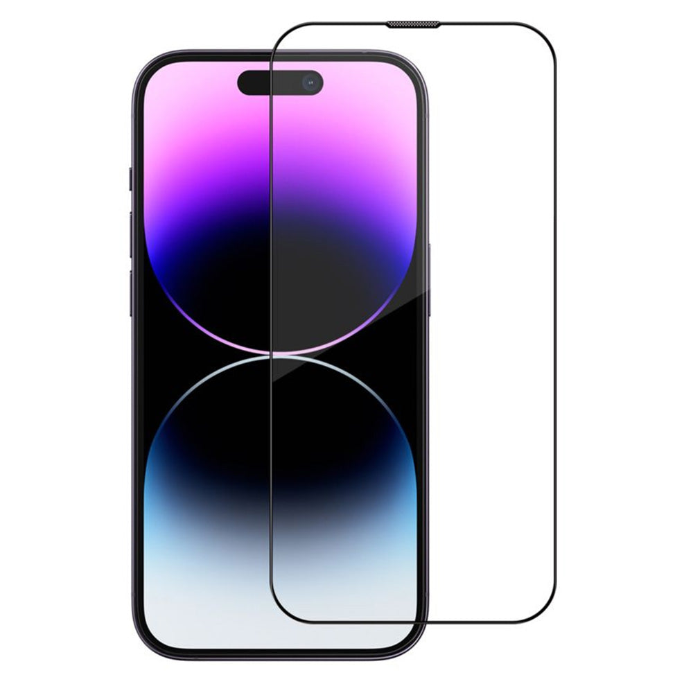 Blueo Sapphire Applicator Pro schermbeschermfolie voor Apple iPhone 16 Pro Max, gehard glas, volledige lijm, zwart