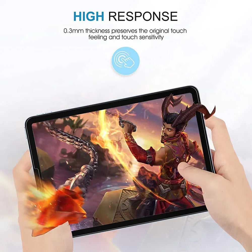 Clear Lito Classic schermbeschermfolie voor Apple iPad (2025) / (2022), gehard glas, volledige lijm, 2.5D