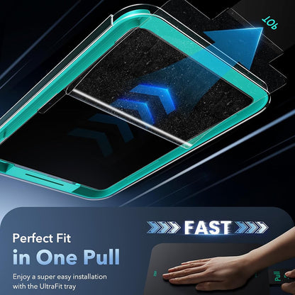 Schermbeveiligingsfolie ESR Armorite Paper Feel UltraFit voor Apple iPad Air 11 (2026) / Air 11 (2025), Gehard Glas, Volledige Lijm, Set van 2 Stuks