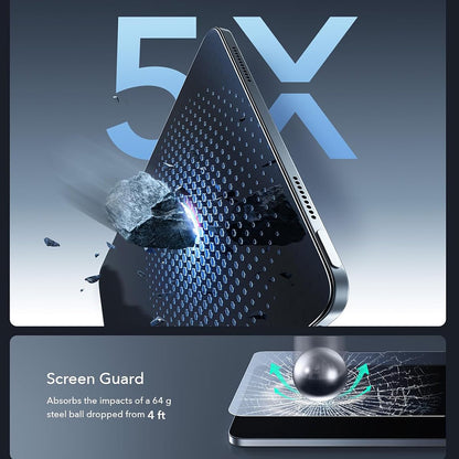 Schermbeveiligingsfolie ESR Armorite Paper Feel UltraFit voor Apple iPad Air 11 (2026) / Air 11 (2025), Gehard Glas, Volledige Lijm, Set van 2 Stuks