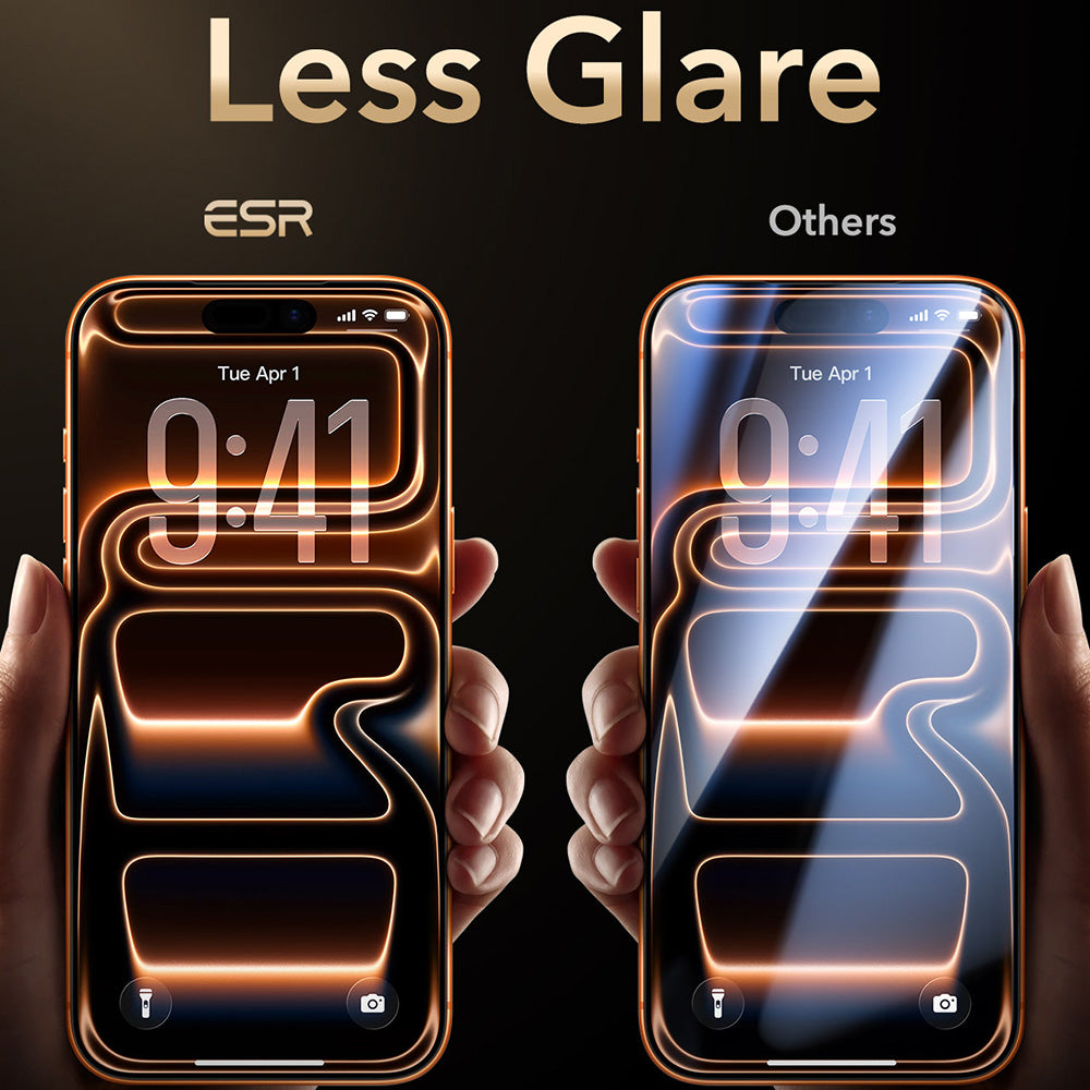 ESR Armorite Pro UltraFit schermbeschermfolie voor Apple iPhone 18 Pro Max / 17 Pro Max, gehard glas, volledige lijm, zwart