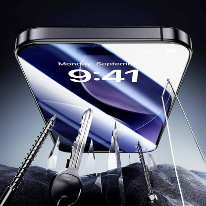 Beschermfolie ESR Armorite UltraFit voor Apple iPhone 17 Pro Max, Gehard Glas, Volledige Lijm, Set van 2 stuks, Zwart