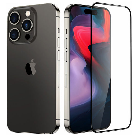 ESR Armorite UltraFit schermbeschermfolie voor Apple iPhone 18 Pro, gehard glas, volledige lijm, set van 3 stuks, zwart