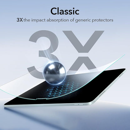 Beschermfolie ESR Paper Feel UltraFit voor Apple iPad (2025) / (2022), Plastic, Set van 2 stuks