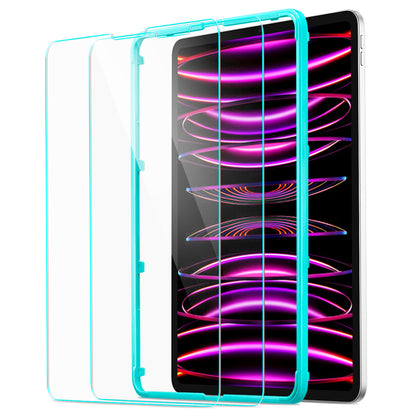 Schermbeveiligingsfolie ESR voor Apple iPad Pro 12.9 (2022) / Pro 12.9 (2021) / Pro 12.9 (2020), Gehard Glas, Volledige Lijm, Set van 2 stuks