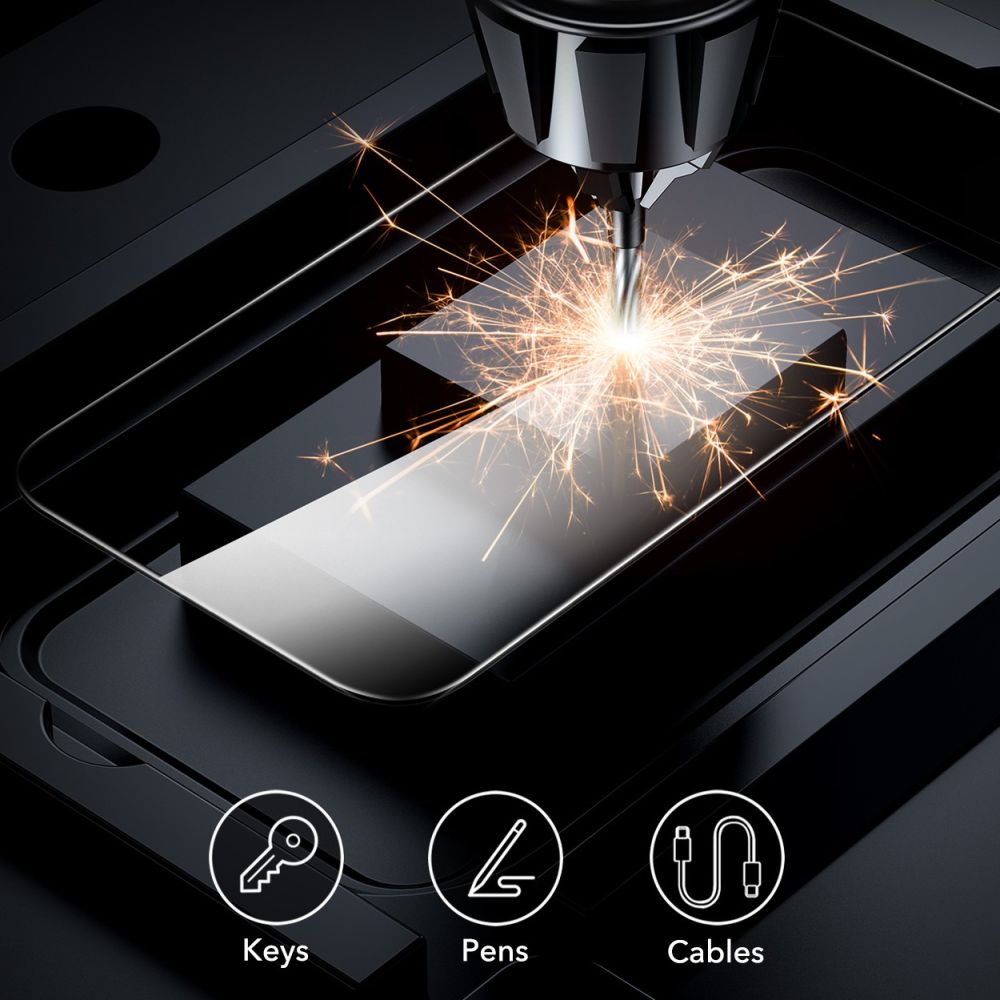 ESR Screen Protector for Apple iPhone 16, Tempered Glass, Full Glue