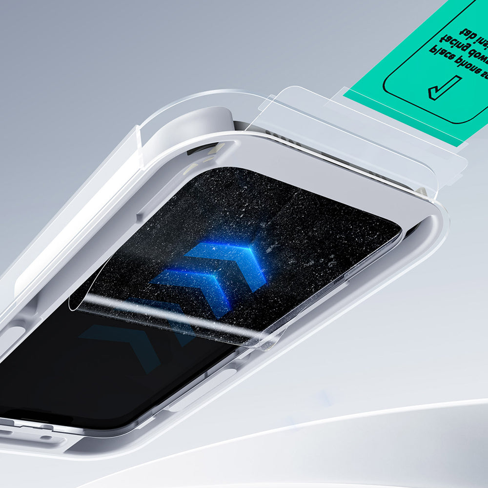 Beschermfolie ESR UltraFit voor Apple iPhone 17 Pro Max, Gehard Glas, Volledige Lijm, Zwart