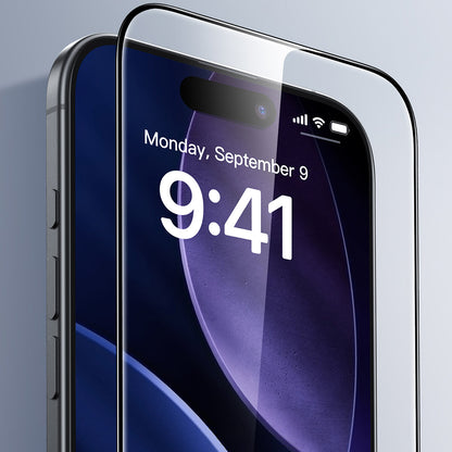 Beschermfolie ESR UltraFit voor Apple iPhone 17 Pro, Gehard Glas, Volledige Lijm, Zwart