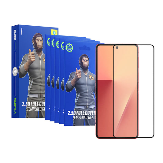 Blueo HD Extern Scherm Beschermfolie voor Samsung Galaxy Z Flip8 F776 / Z Flip7 F766, Gehard Glas, Volledige Lijm, 2.5D, Set van 5 Stuks, Zwart
