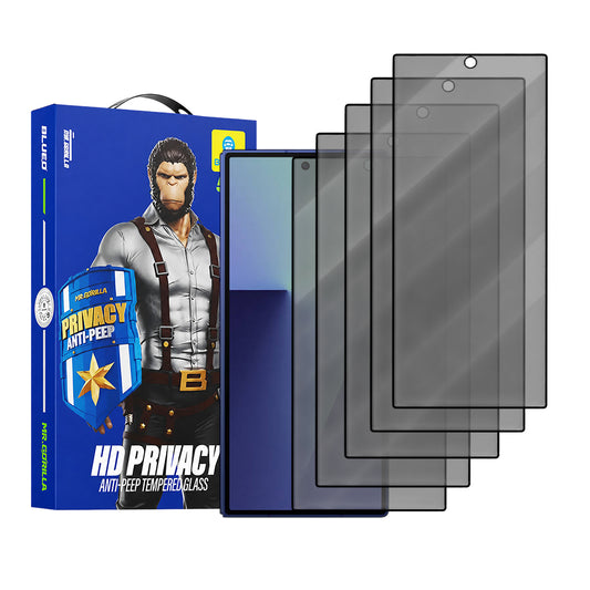 Privacy Blueo Anti-Peep Buiten Scherm Beschermfolie voor Samsung Galaxy Z Fold8 Ultra F971, Gehard Glas, Volledige Lijm, Set van 5 stuks