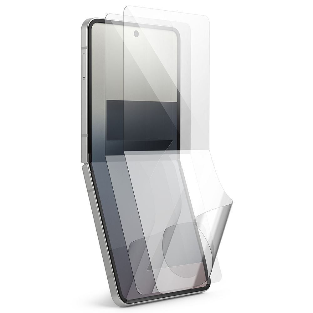 Beschermfolie Ringke Dual Easy Pro voor Samsung Galaxy Z Flip7 F766, Plastic, Set van 2 stuks