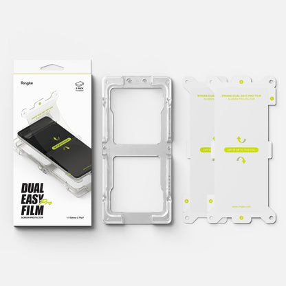 Beschermfolie Ringke Dual Easy Pro voor Samsung Galaxy Z Flip7 F766, Plastic, Set van 2 stuks
