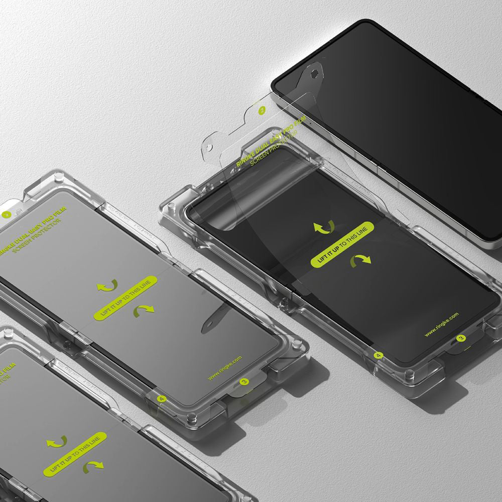 Beschermfolie Ringke Dual Easy Pro voor Samsung Galaxy Z Flip7 F766, Plastic, Set van 2 stuks