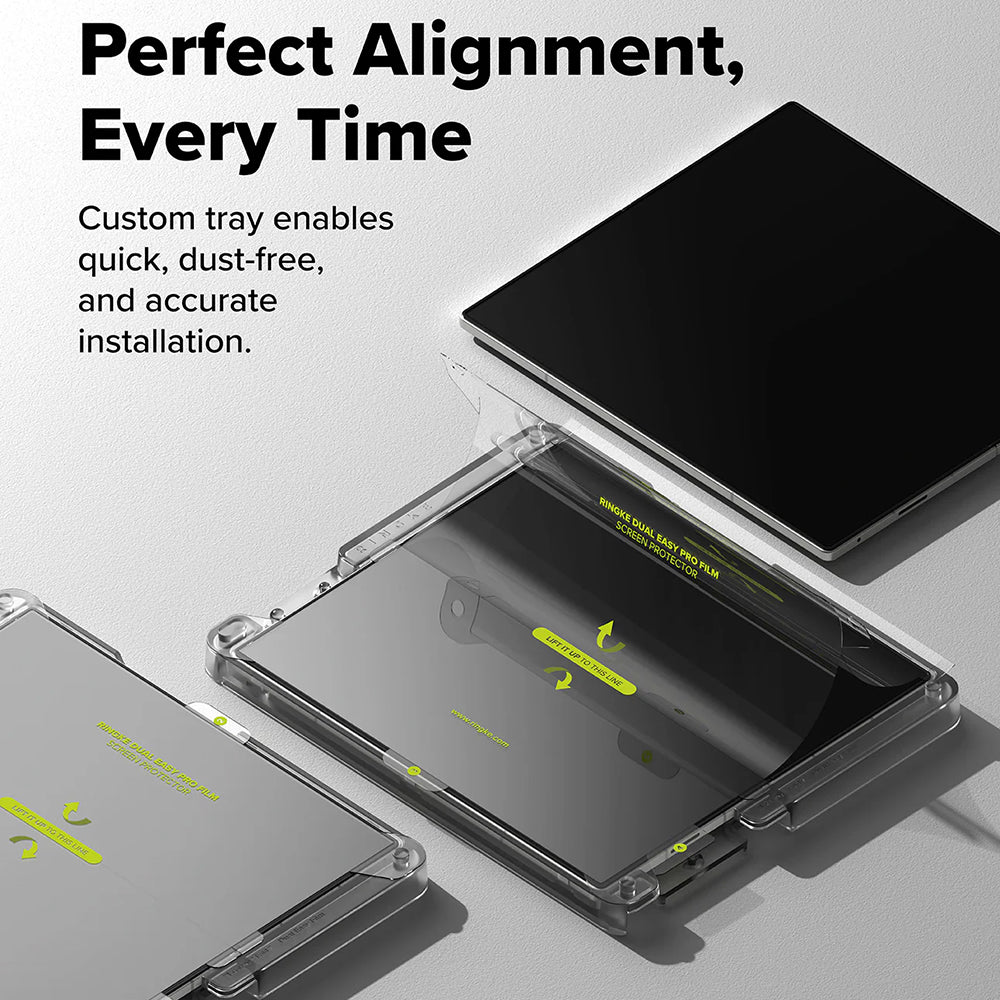 Beschermfolie voor het Binnenste Scherm Ringke Dual Easy Pro voor Samsung Galaxy Z Fold7 F966, Plastic, Set van 2 stuks