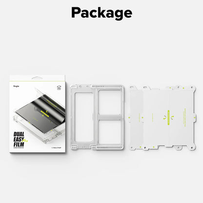 Beschermfolie voor het Binnenste Scherm Ringke Dual Easy Pro voor Samsung Galaxy Z Fold7 F966, Plastic, Set van 2 stuks
