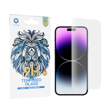 Lito Classic schermbeschermfolie voor Apple iPhone 14 Pro Max, gehard glas, full glue, 2.5D
