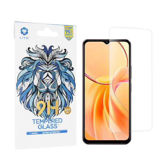 Lito Classic schermbeschermfolie voor vivo Y28s, gehard glas, volledige lijm, 2.5D