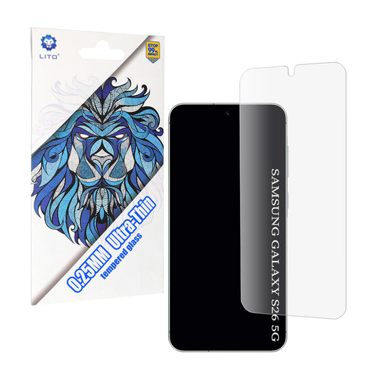 Schermbeveiligingsfolie Lito Classic Ultra Thin voor Samsung Galaxy S26, Gehard Glas, Volledige Lijm, 2.5D