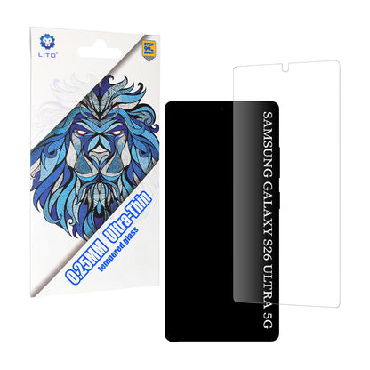 Beschermfolie Lito Classic Ultra Thin voor Samsung Galaxy S26 Ultra S948, Gehard Glas, Volledige Lijm, 2.5D