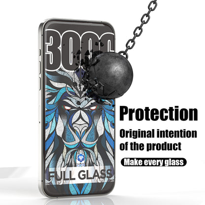 Lito D+ Max 300C schermbeschermfolie voor Apple iPhone 17e / 16e / 14 / 13 Pro, gehard glas, volledige lijmlaag