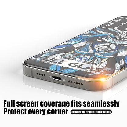 Lito D+ Max 300C schermbeschermfolie voor Apple iPhone 17e / 16e / 14 / 13 Pro, gehard glas, volledige lijmlaag