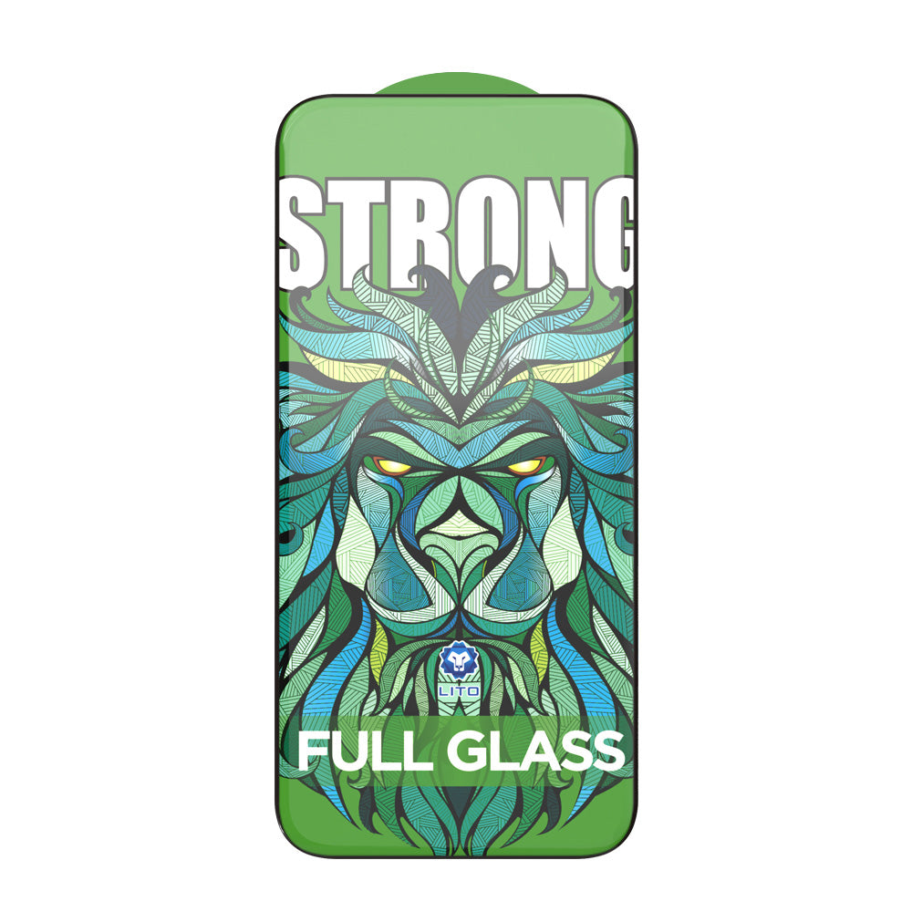 Beschermfolie Lito D+ Max Strong voor Apple iPhone 17 Pro Max, Gehard Glas, Volledige Lijm, Zwart