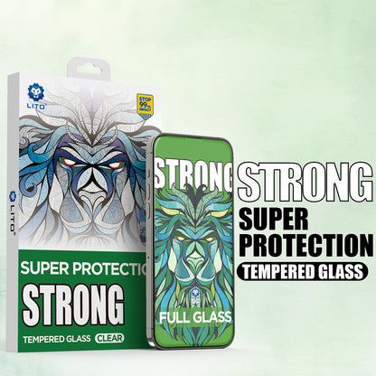 Beschermfolie Lito D+ Max Strong voor Apple iPhone 17 Pro Max, Gehard Glas, Volledige Lijm, Zwart