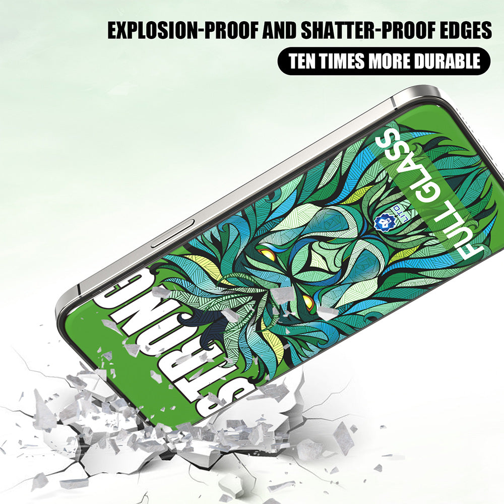 Beschermfolie Lito D+ Max Strong voor Apple iPhone 17 Pro, Gehard Glas, Volledige Lijm, Zwart