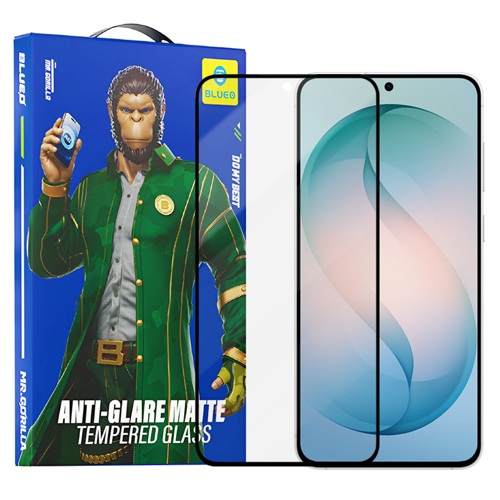 Matte Blueo Anti-Glare Beschermfolie voor Samsung Galaxy S26 Plus S947, Gehard Glas, Volledige Lijm, Zwart