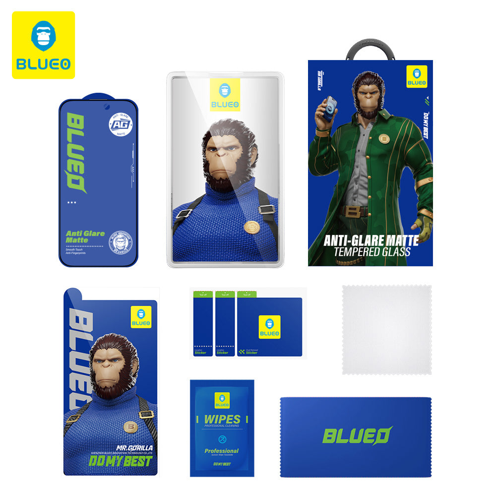 Matte Blueo Anti-Glare Beschermfolie voor Samsung Galaxy S26 Plus S947, Gehard Glas, Volledige Lijm, Zwart