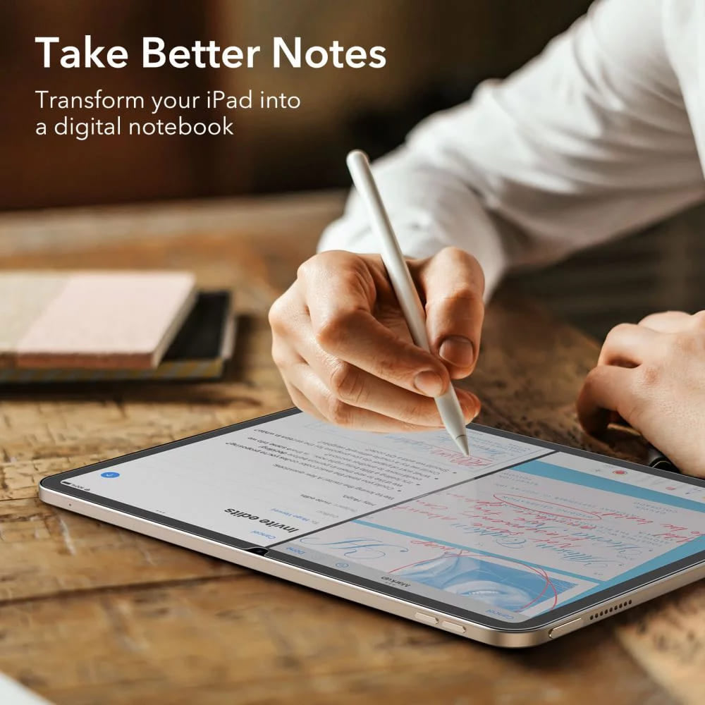 Beschermfolie Matte ESR Paper Feel voor Apple iPad (2025) / (2022), Plastic, Set van 2 stuks