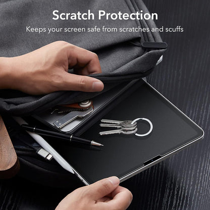 Matte ESR Paper Feel schermbeschermfolie voor Apple iPad Pro 12.9 (2022) / Pro 12.9 (2021) / Pro 12.9 (2020), Plastic, Set van 2 stuks