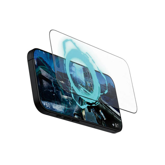 Matte PanzerGlass Ultra-Wide Fit Gaming schermbeschermfolie voor Apple iPhone 16 Pro, Gehard Glas, Volledige Lijm, Zwart