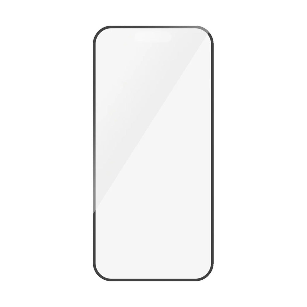 Matte PanzerGlass Ultra-Wide Fit Gaming schermbeschermfolie voor Apple iPhone 16 Pro, Gehard Glas, Volledige Lijm, Zwart